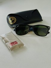 New Ray-Ban Wayfarer Classic Matte Black / Green 55mm Sunglasses RB2132 622 55