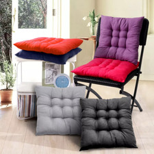 Set of 4 Chair Seat Pads Furniture Dining Patio Outdoor Tie On Seat Cushions