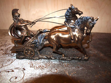 Römer im Streitwagen, bronziert u. coloriert, 708-2011