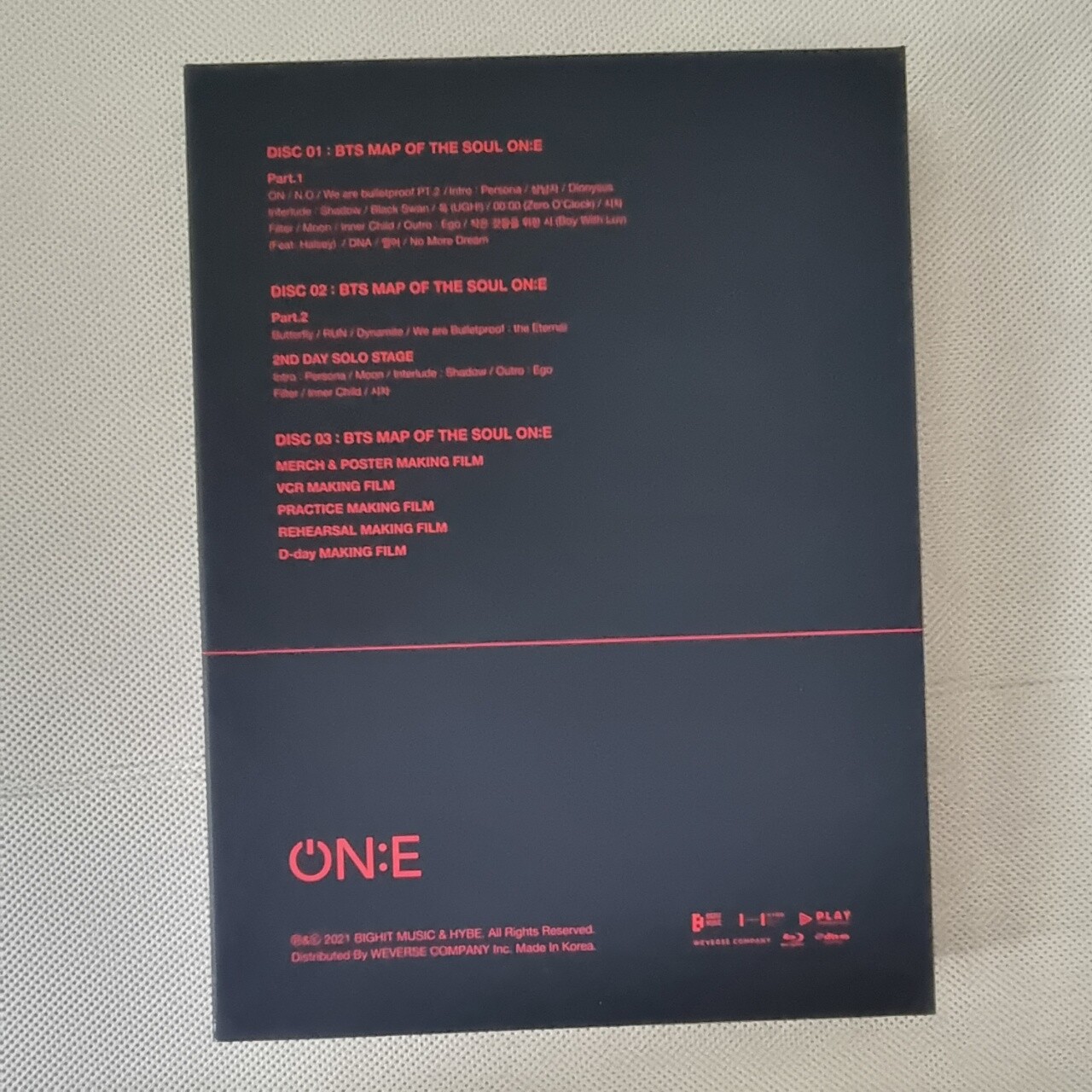 Superlatite BTS Official MAP OF ONE SOUL BLU_RAY