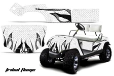 Cart Graphics Kit Decal Sticker For Yamaha Golf Cart 1995-2006 TFlames K W