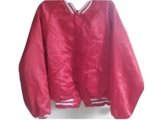 King Louie Vintage Jacket Red Satin USA Union...