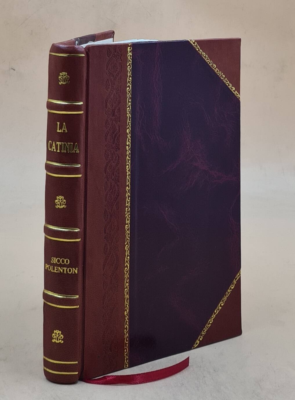 Vintage Leather Bound La Catinia Le Orazioni E Le Epistole Di Sicco Polenton Classic Edition