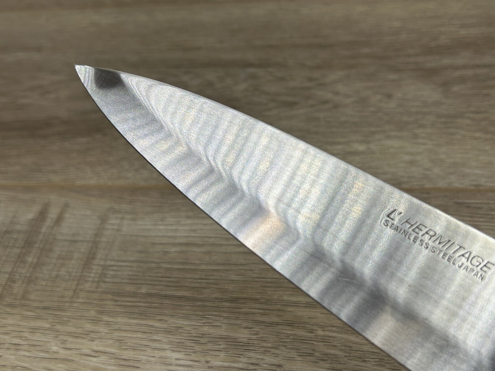 Vintage L’Hermitage Wood Handle Chef’s Knife Stainless Steel Japan