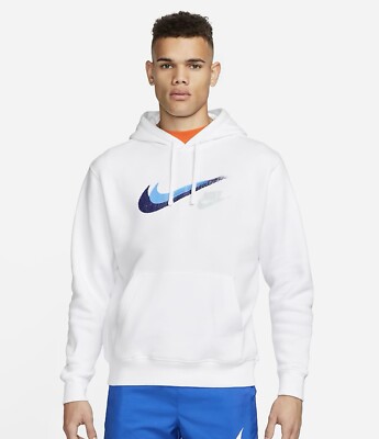 Zip Fleece Hoodie Mens Nike Double Swoosh Sweatshirt NIKE