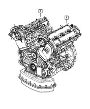 Genuine Mopar Long Block Engine 05158052ai