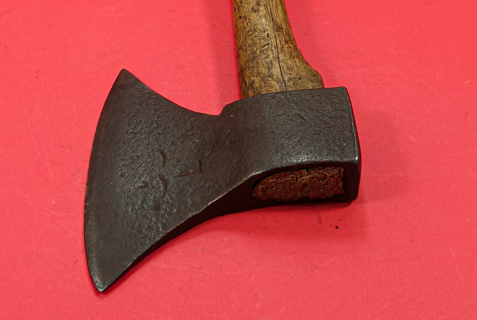 19th c Antique Rare Primitive Wrought Hewing Goosewing Bearded broad