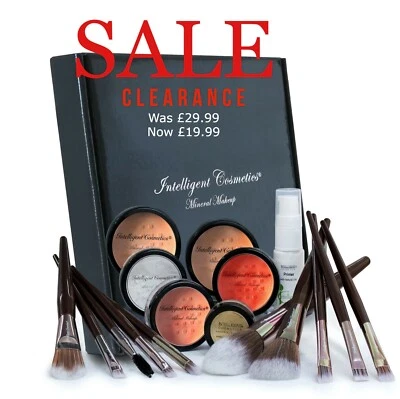 17 Pce Mineral Foundation Make up Set Bare Pure Natural Minerals Magic Cover NEW