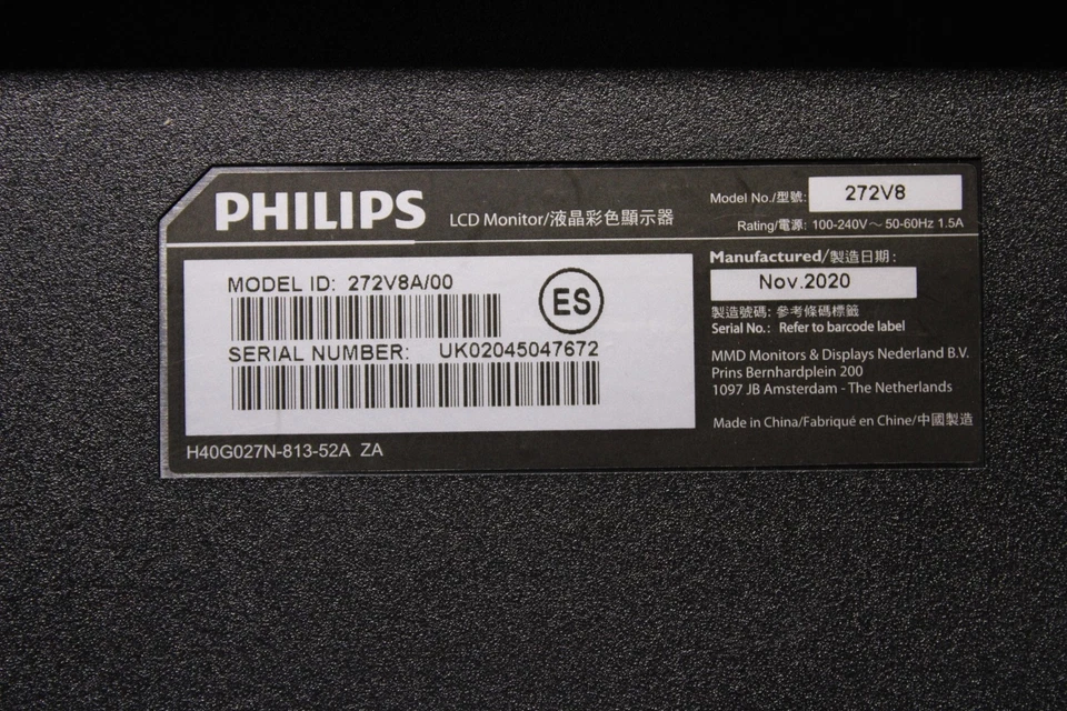 Philips 272V8A Monitor 68,6 cm (27 Zoll) beschädigt  - Bild 4 von 4