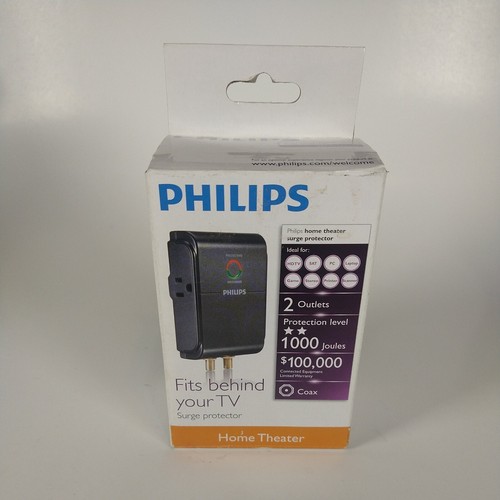 Philips SPP5025A/17 Home Theater Surge Protector with 2 Outlets and