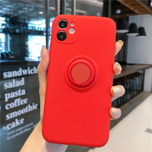 For iPhone 16 11 12 13 14 15 Pro Max 8 Shockproof Silicone Case Cover Ring Stand - Picture 11 of 23