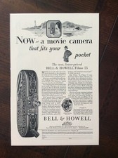 1928 vintage original ad Bell  Howell Filmo 75 Pocket Size Movie Camera