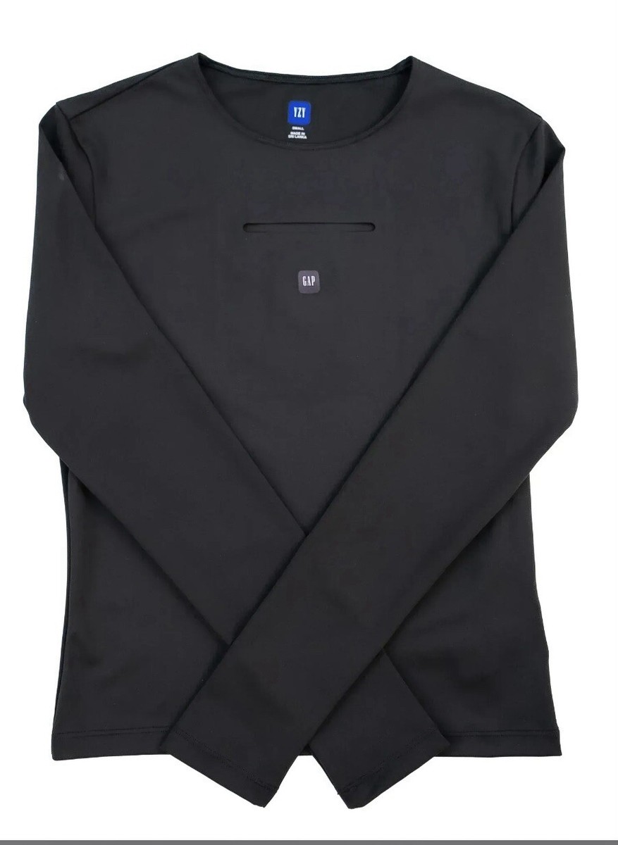 Yeezy Gap Women's Long Sleeve Second Skin Black XXS 2XS New YZY 75