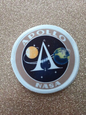 3'' Apollo NASA Mond Missionen Sublimation Aufbügeln oder Aufnähen Patch Abzeichen