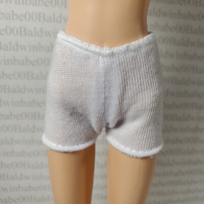 CREATABLE WORLD~ WHITE BOXER BOY SHORTS UNDERWEAR FITS 11.5'' MODEL MUSE DOLL