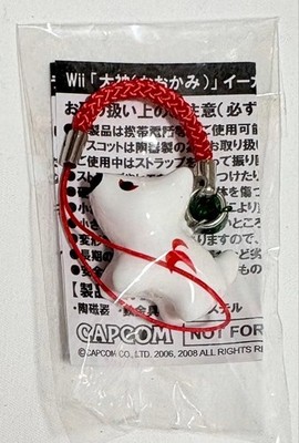Capcom Okami Amaterasu Ceramic Netsuke Strap e-Capcom Exclusive Wii Pre-order