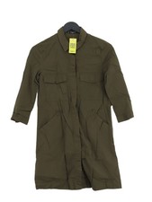 Mango Shirt Midi Dress XS in Green