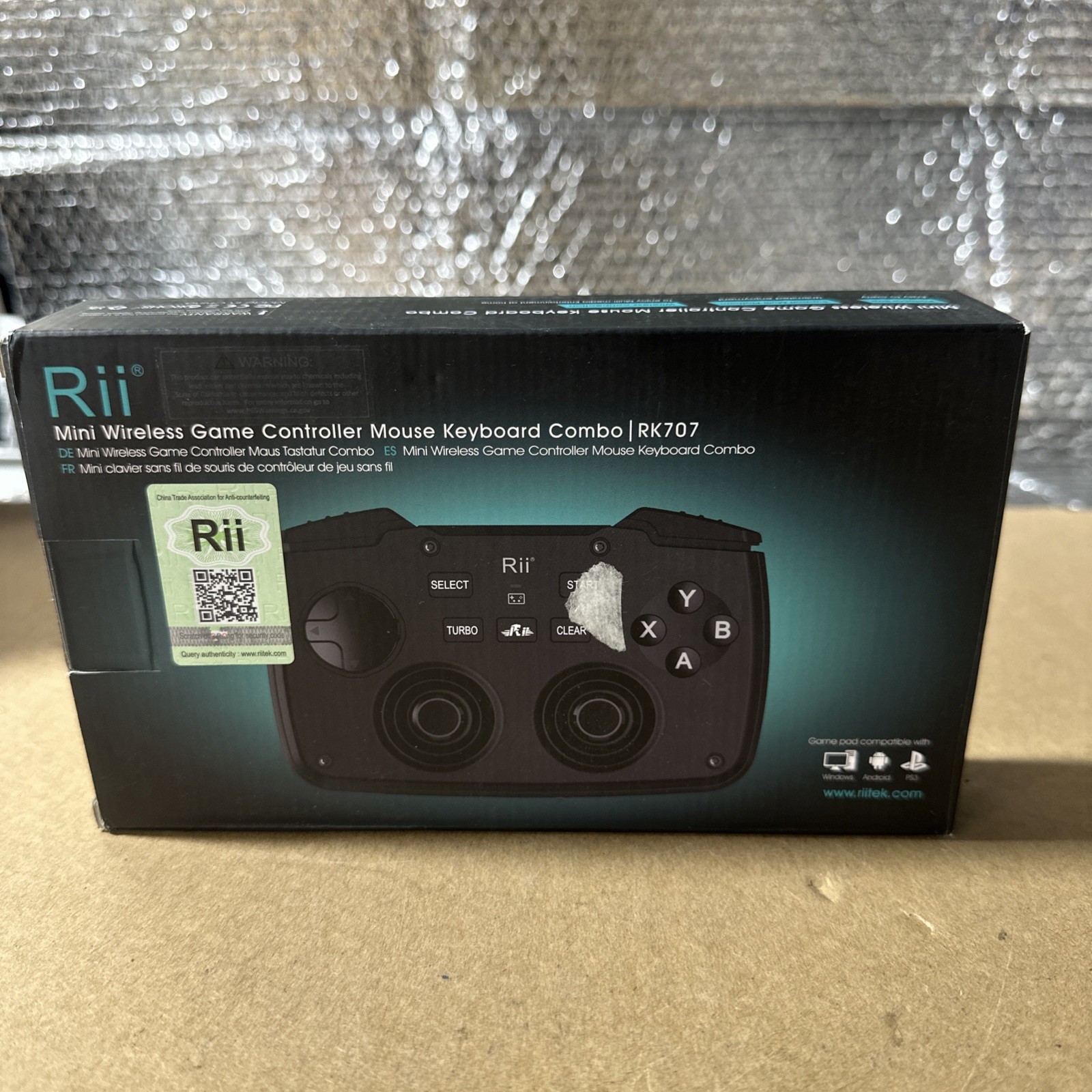 Rii RK707 2.4GHz Wireless Portable Game Controller Keyboard 