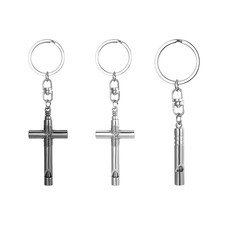 Loud Outdoor Survival Whistle Keychain Rescue EDC Hiking Climbing Hunting Gear
