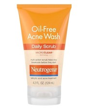 Neutrogena Oil-Free Acne Face Wash Cream Face Cleanser, 4.2 Fl Oz