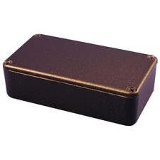 Image of Hammond 1590FBK Diecast Enclosure Black (187.5 x 187.5 x 67mm)
