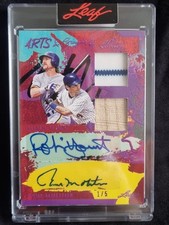 2023 Leaf Art Of Sport Robin Yount Paul Molitor Dual Patch Auto 1/5!!!
