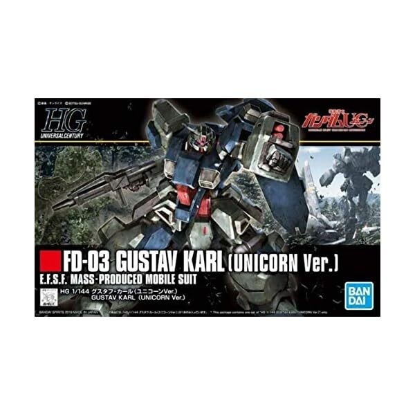 HGUC Mobile Suit Gundam UC Gustav Karl (Unicorn Ver.) 1/144 Scale Colored ki JP
