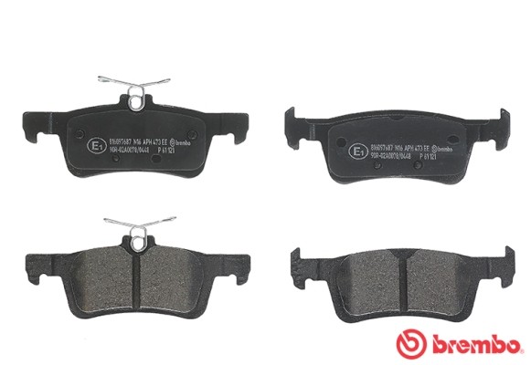 Brembo Brake Pads Set Rear P61121 1610814180 1619791380 1647875680 25842 25841 - Image 27