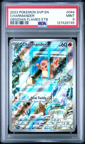 2023 Pokemon Black Star Promo #044 Charmander | Obsidian Flames ETB | PSA 9