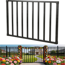 Outdoor Deck Gate Kit, 38" H X 48" W Heavy Duty Fence Gate Kit with Gate Hinges