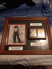 Caitlin Clark autographed time magazine and plaque