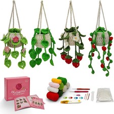 SGIBYN Crochet Kit for Beginners with small to medium, Hanging plants
