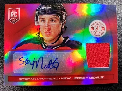 2013 Totally Certified Mirror Platinum Red Jerseys 25/25 Stefan Matteau Auto 