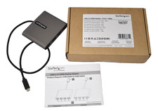 StarTech USB-C To HDMI Adapter 4 Port 1090P USBC2HD4 Gray Cord Device