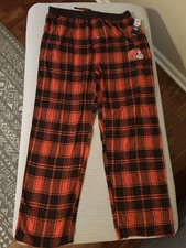 NFL Team Apparel Cleveland Browns Sleepwear Flannel Pajama Pants XL NWT