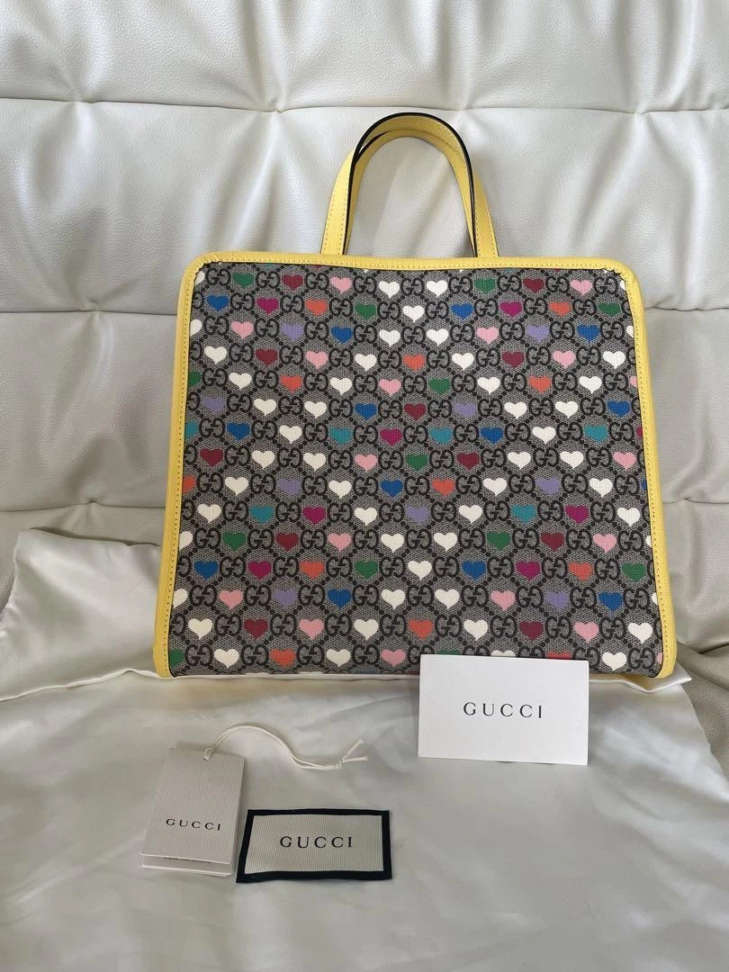 Sac fourre tout Gucci motif coeur m2_0424