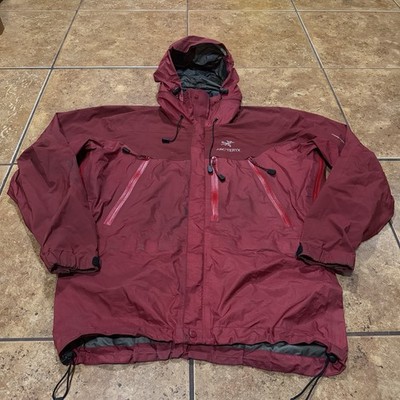 Vtg Arc teryx Theta AR Gore-Tex Jacket Mens M Gold Label Orange Canada Pelican