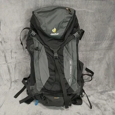 DEUTER 32 Act Trail Hiking Trekking Outdoor Travel Black and Gray Backpack