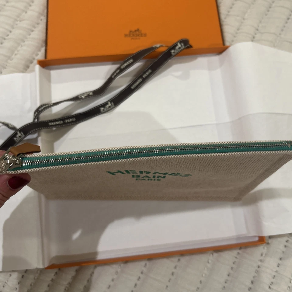 Hermes Bain Paris Nuevo Sin Usar Con Caja Maquillaje Bolso/Bolso de Mano Foto 4 de 4
