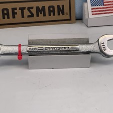 Craftsman =V= Series Combination Wrench, 12pt, Size 7/16”, USA Made Pink Tag