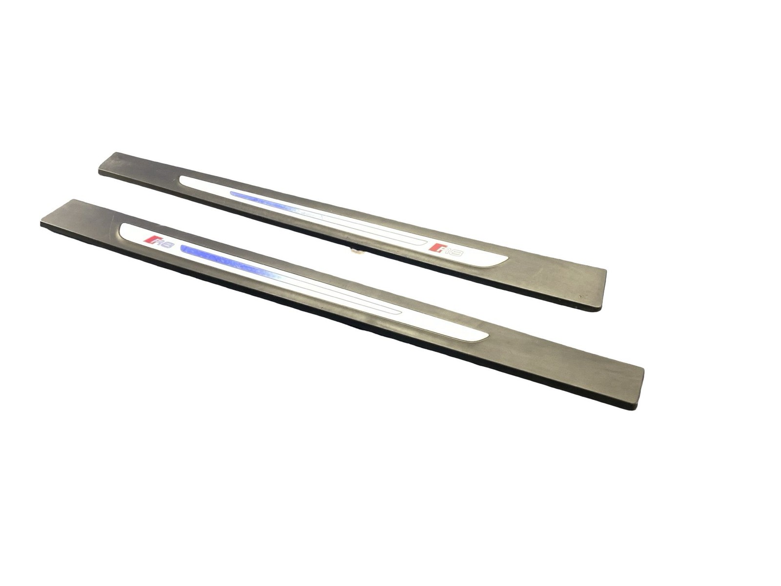 2017-2023 AUDI R8 V10 4S LEFT RIGHT ILLUMINATED DOOR SILL COVER PANEL PLATE SET