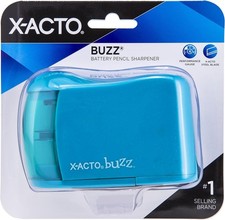 X-ACTO 16758 Buzz Battery Pencil Sharpener, Assorted Colors, 1 Count