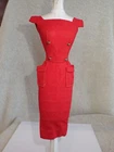 Vintage Barbie Doll Red Sheath Sensation Dress