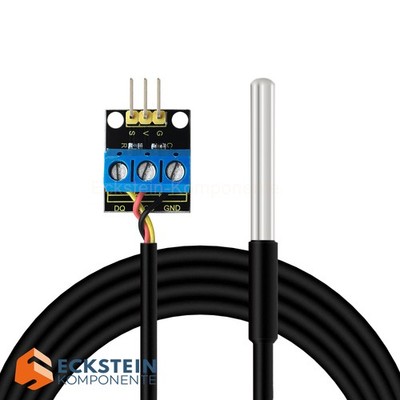 Keyestudio DS18B20 Temperature Sensor 1m Waterproof Tube mit Connect Module