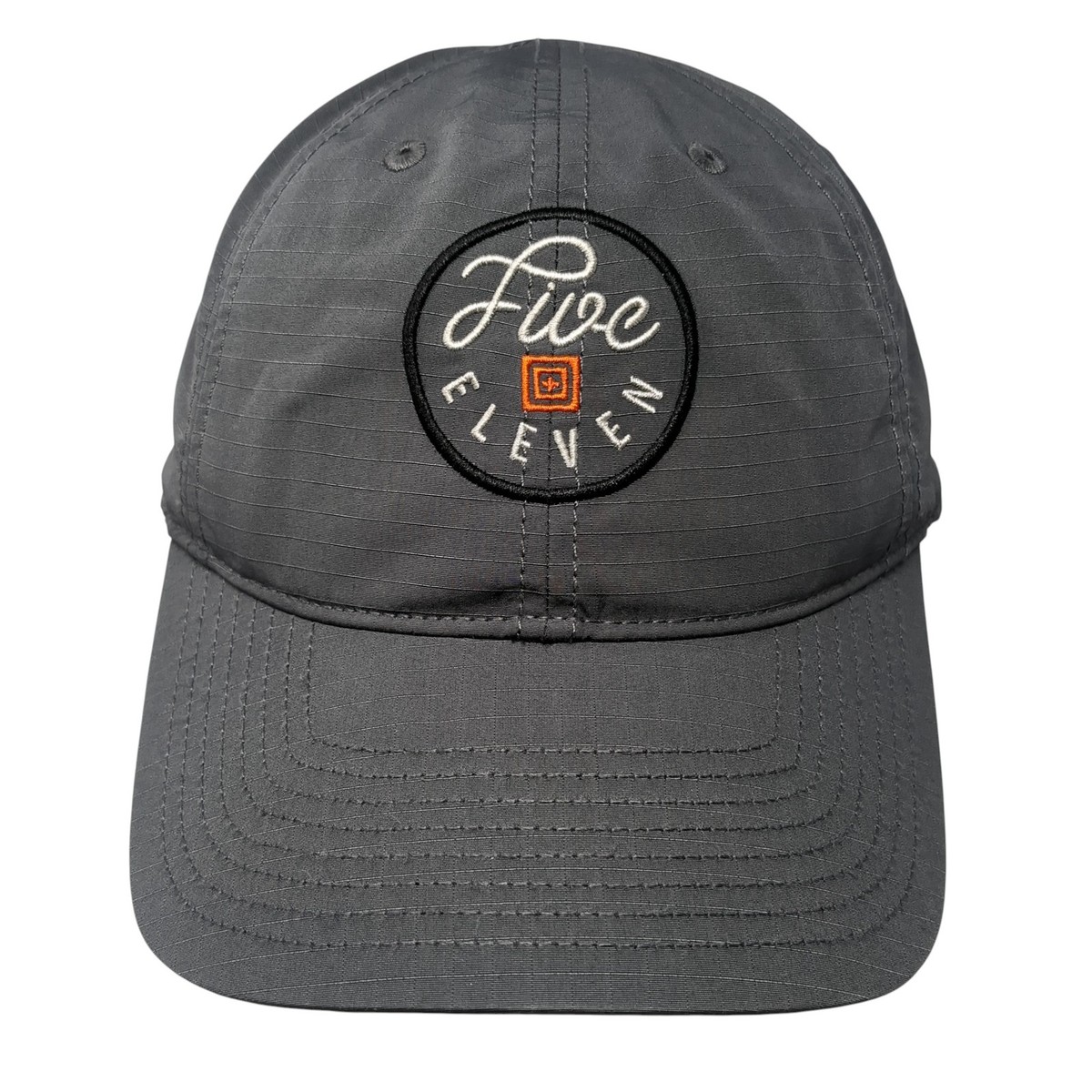 Five Eleven Tactical Snapback Hat Gray One Size Adjustable Embroidered