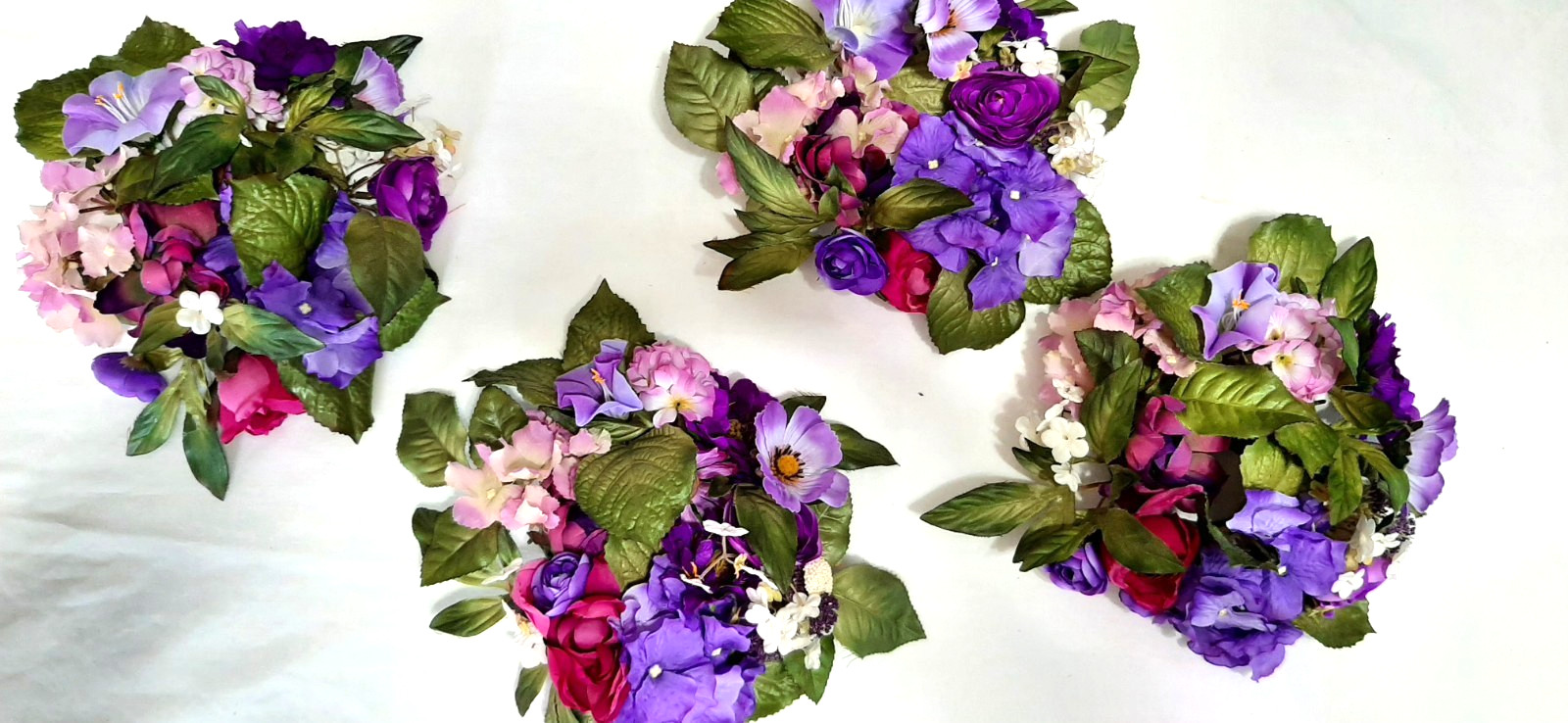 Set Of  4 Purple Theme Table Decoration