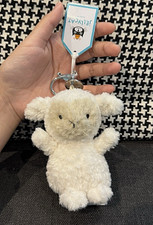 Jellycat Sheep Plush Bag Charm Soft Cute Keychain Farm Animal Toy Gift NWT New