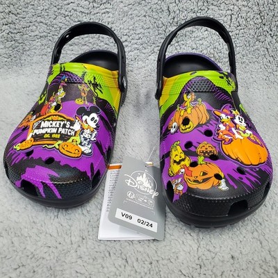 Disney Parks Crocs Halloween 2024 Mickey’s Pumpkin Patch Adult Clogs Size  M6 W8