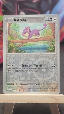 Rattata 019/165 Reverse Holo MEW SV: Scarlet & Violet 151 Common NM-MP