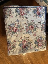 King reversible duvet cover floral design reversible denim on reverse W buttons